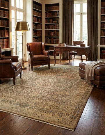 5' 9 x 9' 4 Tabriz Wool Rug