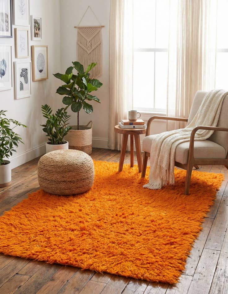 Detail image of  3' 1 x 4' 9  Hand Knotted Moroccan Wool Rug