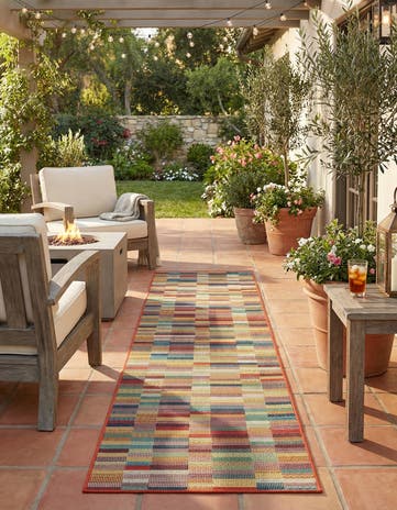 2' 7 x 10' Easy-Clean Baja Indoor / Outdoor Runner Rug