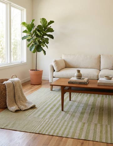 5' x 6' 5 Hand Woven Kilim Modern Wool Rug