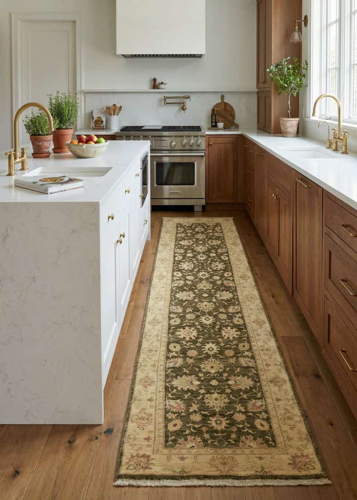 2' 5 x 10' 1 Hand Knotted Peshawar Ziegler Runner Rug