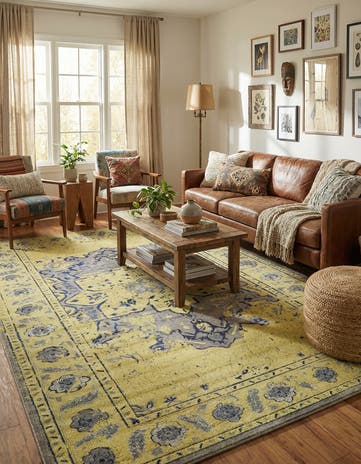 Gray Washable Palazzo Rug