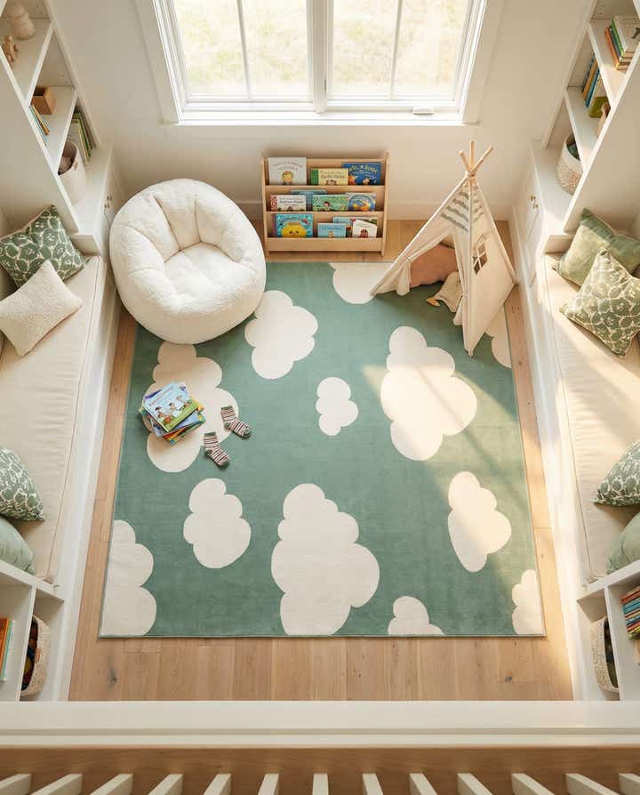 7' 10 x 7' 10 Whimsy Kids Square Rug