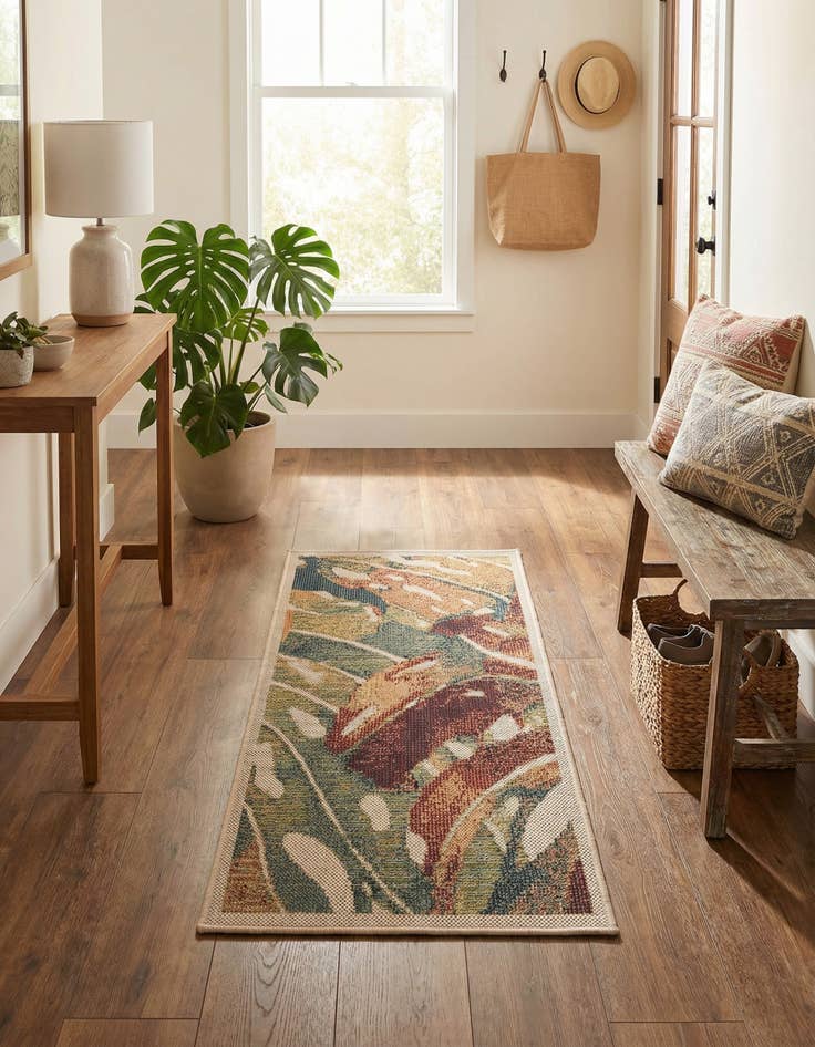 Detail image of 2' x 4'  Washable Baja Indoor / Outdoor Runner Rug