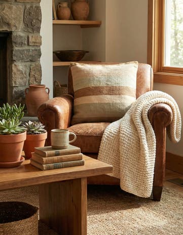 1' 6 x 1' 7 Hand Woven Pillow Wool Square Rug
