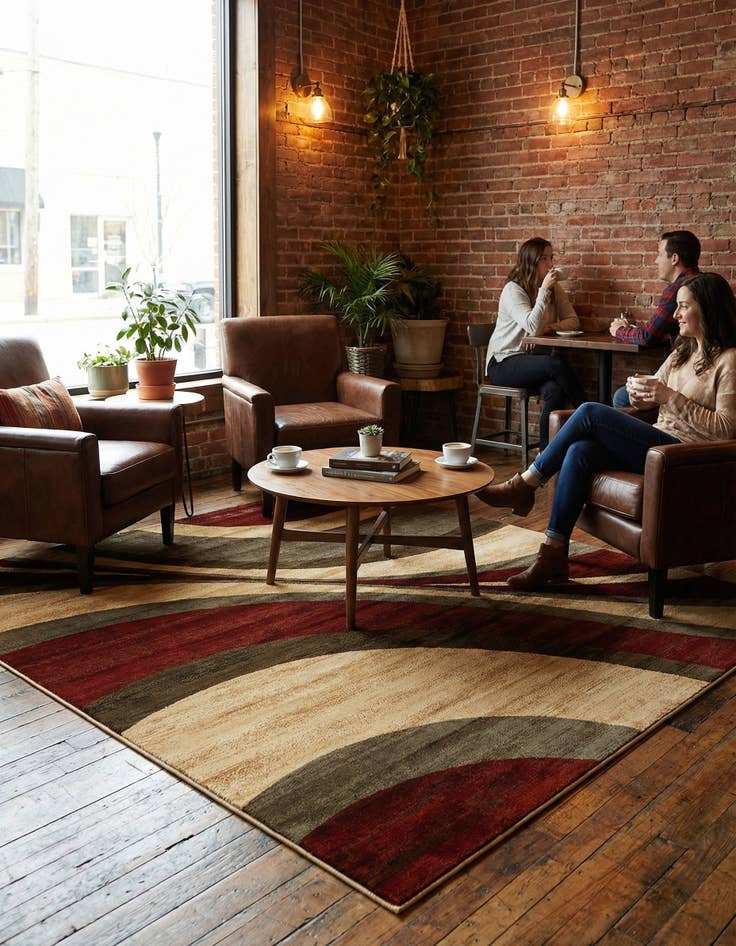 Detail image of 10' x 10' Coffee Shop Square Rug