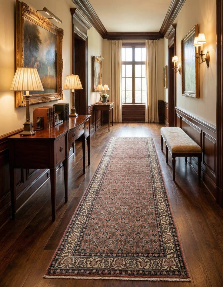 Detail image of 2' 8 x 9' 2 Bidjar Wool Runner Rug