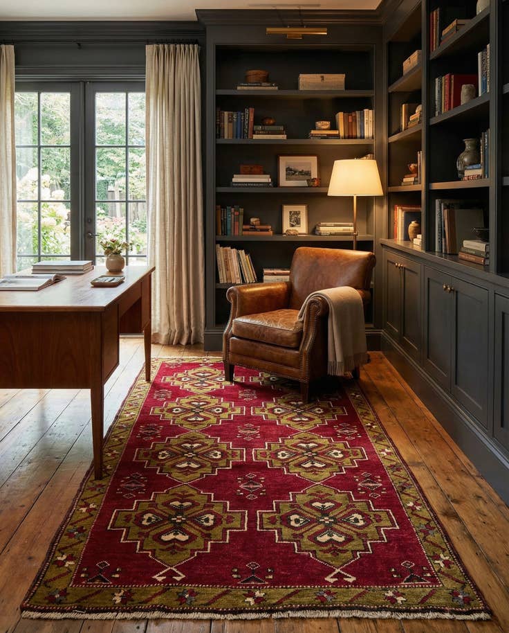 Detail image of 3' 4 x 6' 4 Hand Knotted Kars Wool Rug