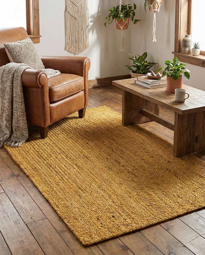 3' 3 x 5' 1 Handmade Braided Jute Rug