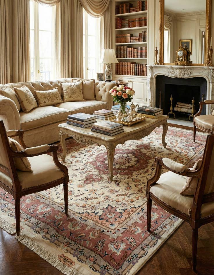 Detail image of  5' x 7' Tabriz Rug