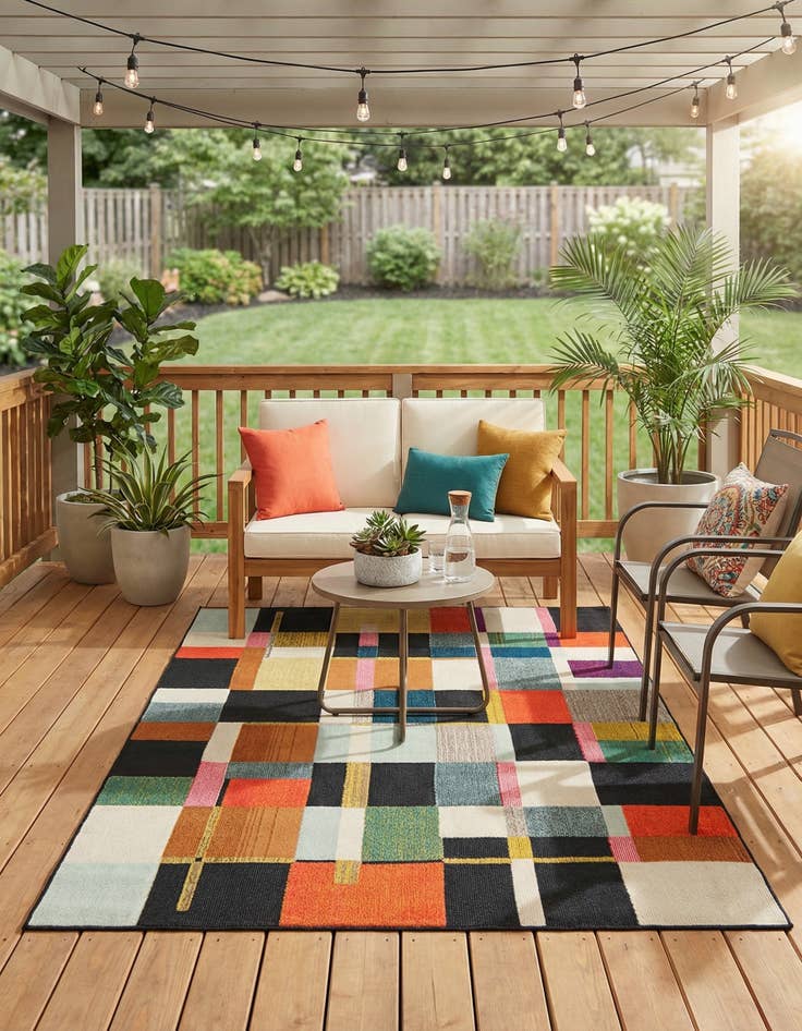 Detail image of 6' x 9'  Washable Casablanca Indoor / Outdoor Rug