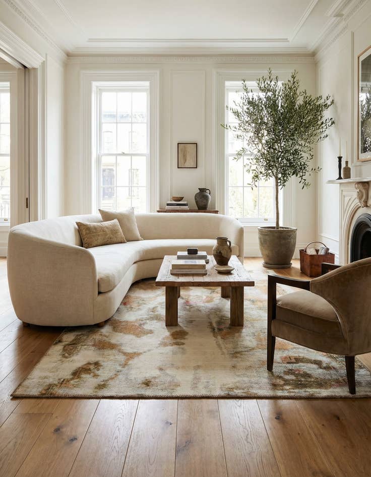 Detail image of 3' 7 x 6' 4  Hand Knotted Ultra Vintage Persian Wool Rug