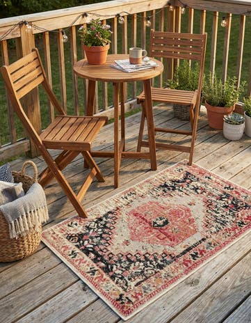 2' x 3' Easy-Clean Traditional Indoor / Outdoor Rug