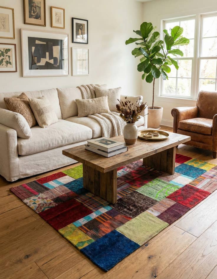 Detail image of  4' 2 x 6'  Hand Knotted Ultra Vintage Persian Wool Rug