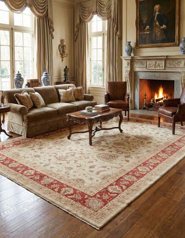 13' x 17' 10 Hand Knotted Peshawar Ziegler Rug