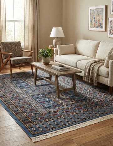 Blue Bokhara Rug