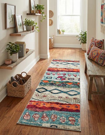 2' x 6' Washable Vivid Runner Rug