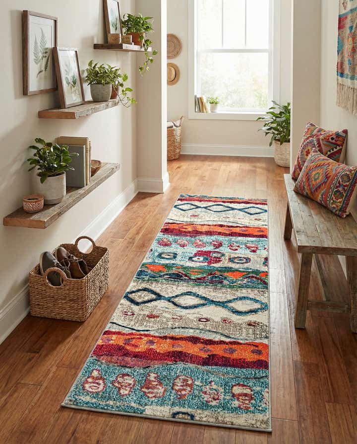 2' x 6' Washable Vivid Runner Rug