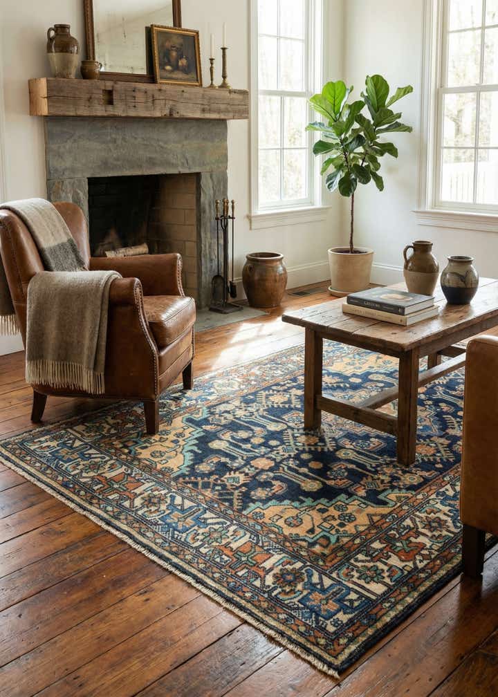 4' 1 x 6' 2 Hamedan Rug