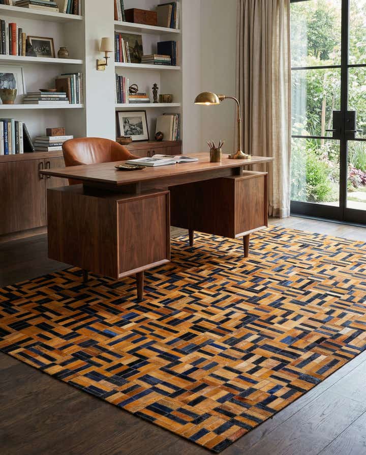 5' x 7' 11 Cowhide - Patchwork Rug