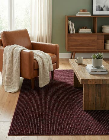 Burgundy Red Aakaar Rug