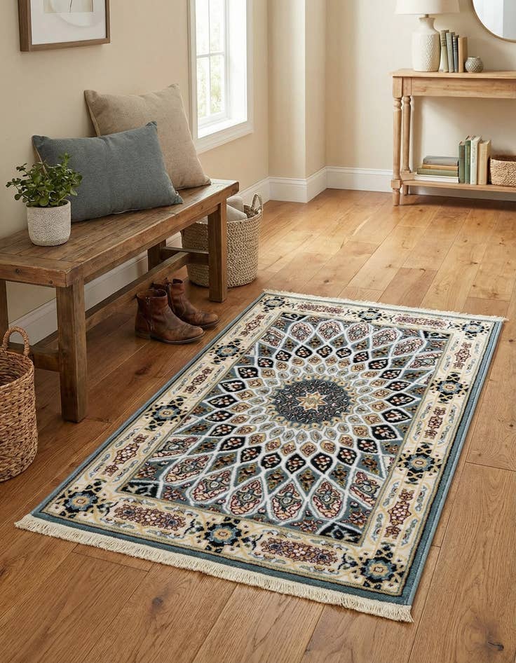 Detail image of  2' x 3' Nain Design Rug