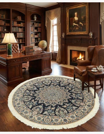 4' 11 x 4' 11 Nain Round Rug