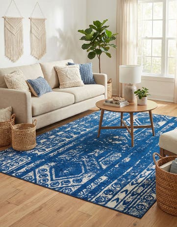 Navy Blue Lennon Rug