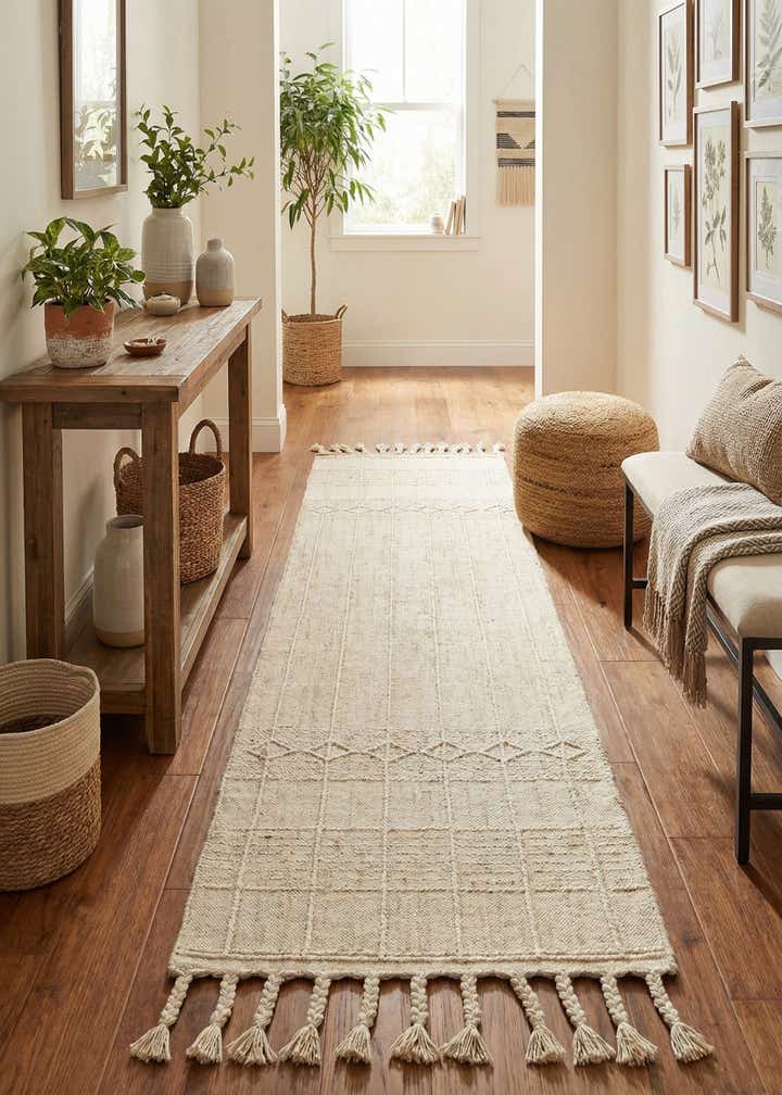 2' 2 x 8' 2 Easy-Clean Eco Bohemian Indoor / Outdoor Runner Rug
