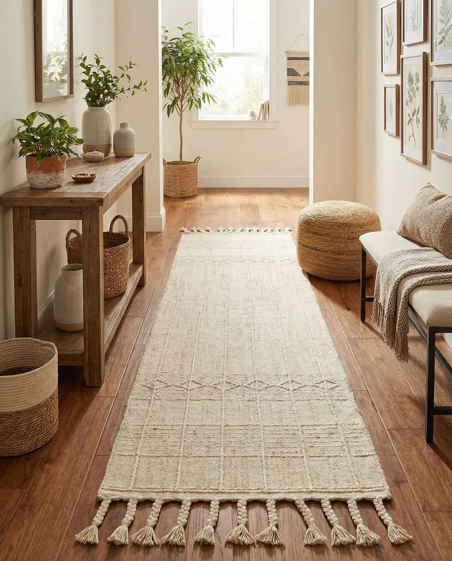 2' 2 x 8' 2 Easy-Clean Eco Bohemian Indoor / Outdoor Runner Rug