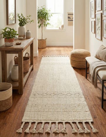 2' 2 x 8' 2 Easy-Clean Eco Bohemian Indoor / Outdoor Runner Rug