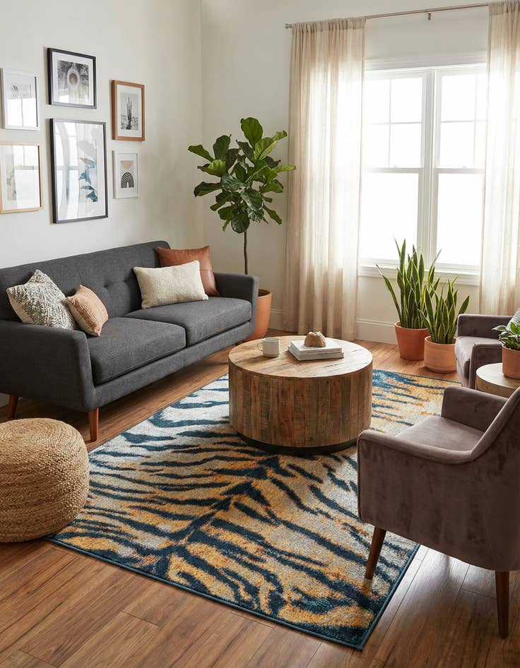 Detail image of 4' x 6' Kamala Washable Rug