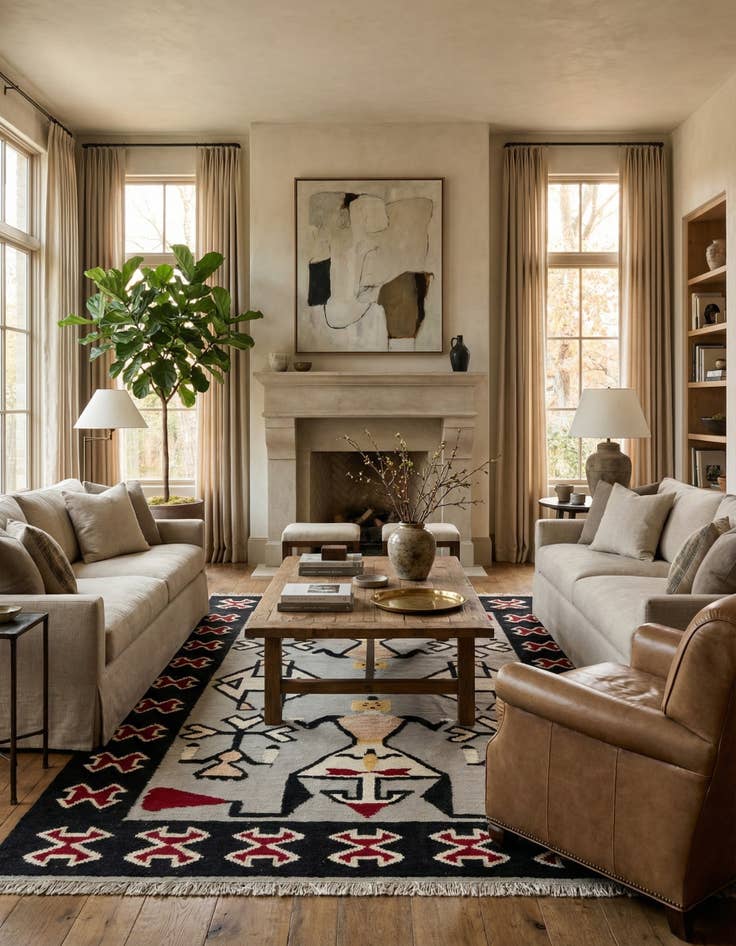 Detail image of 9' x 12' 5  Hand Knotted Oushak Wool Rug