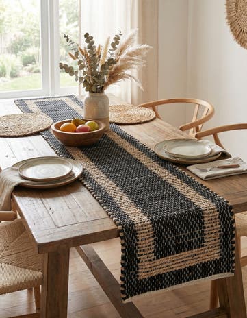 1' 2 x 6' Chindi Jute Table Runner Rug