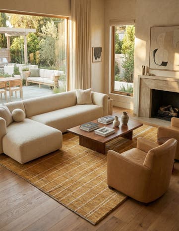 6' 6 x 9' 7 Hand Knotted Darya Wool Rug