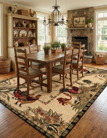 10' x 14' Pastoral Rug