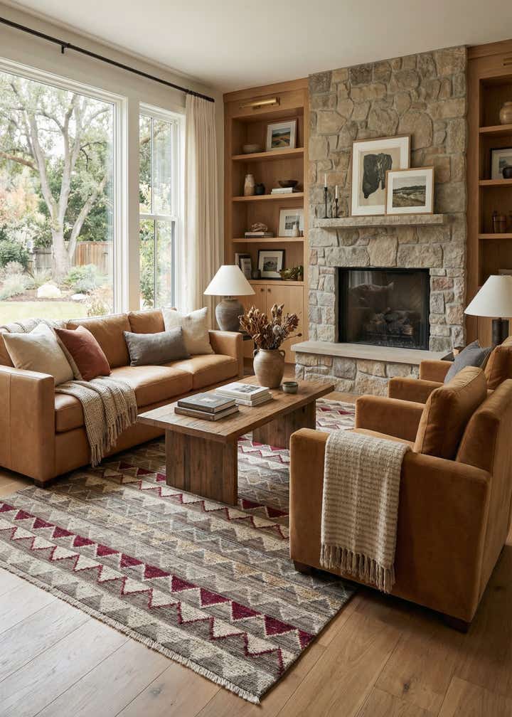 6' 6 x 10' 3 Hand Knotted Modern Ziegler Wool Rug