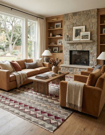 6' 6 x 10' 3 Hand Knotted Modern Ziegler Wool Rug