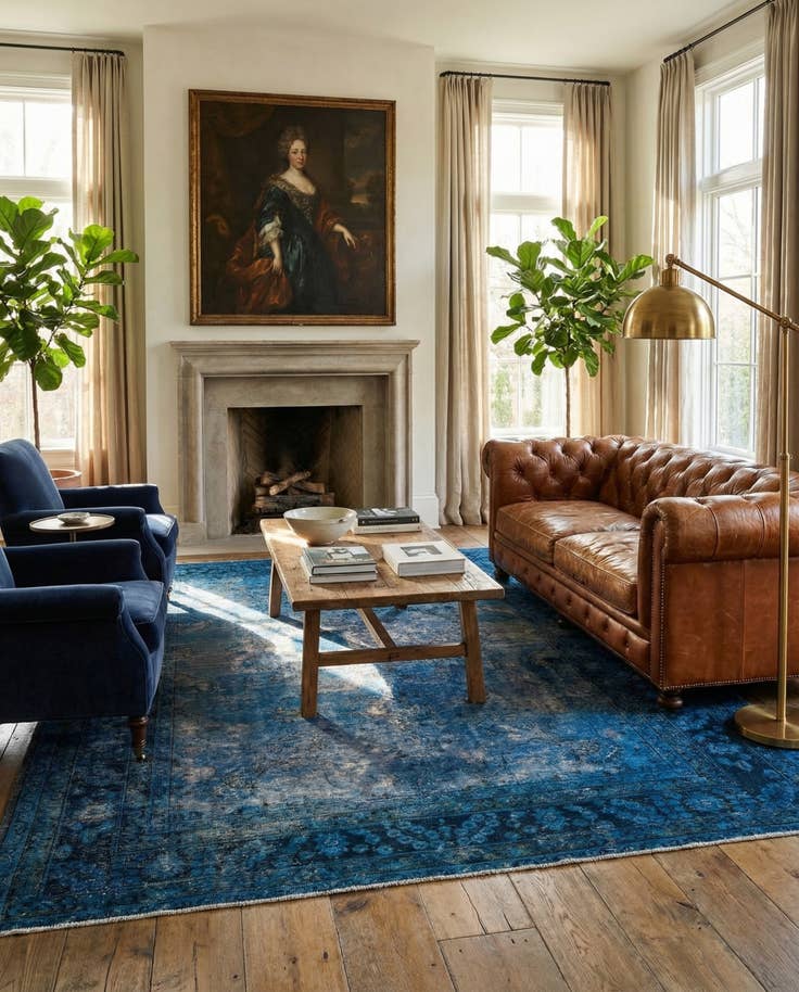 Detail image of 6' 5 x 9' 2 Hand Knotted Ultra Vintage Persian Wool Rug