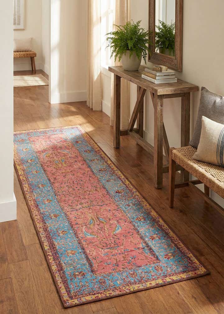 2' x 6' 1 Easy-Clean Traditional Indoor / Outdoor Runner Rug