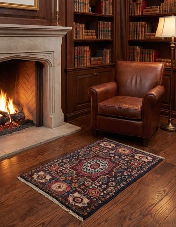 1' 11 x 3' 1 Hand Knotted Mamluk Ziegler Rug