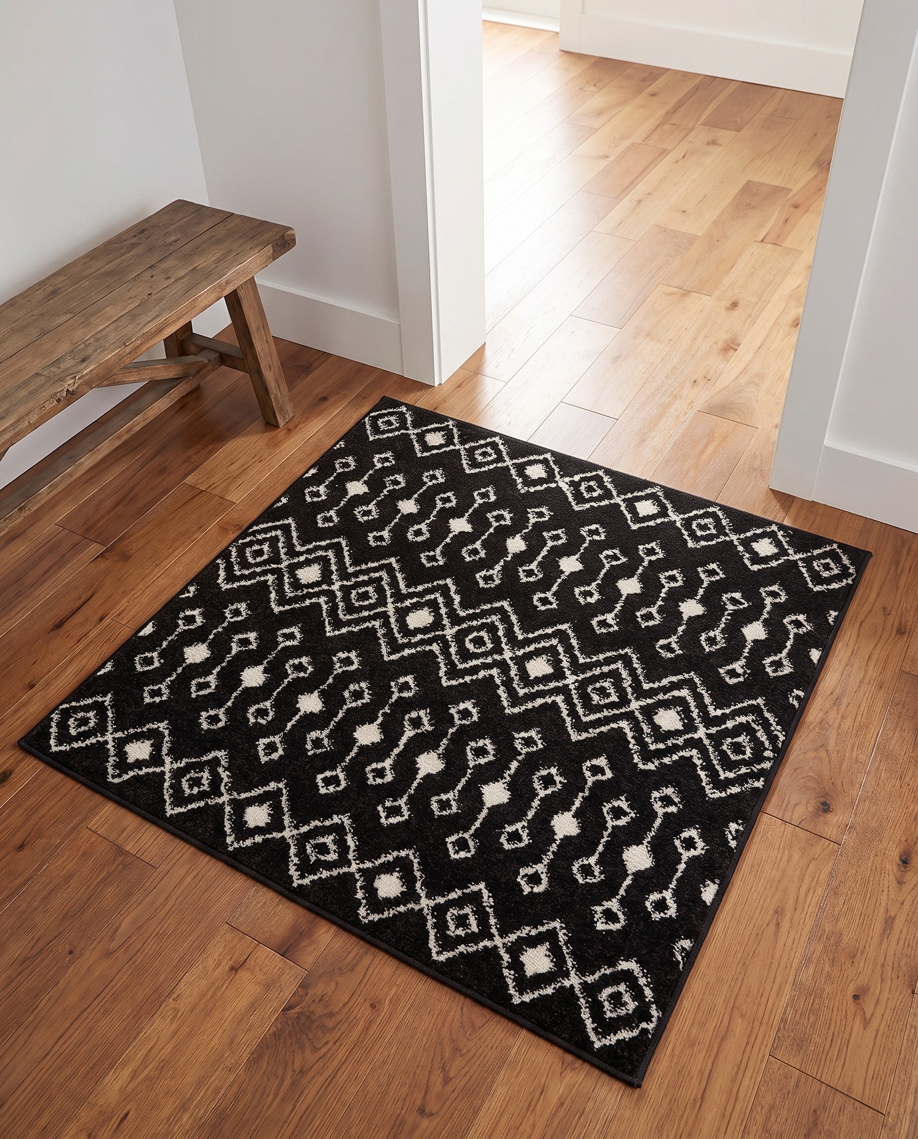 3' x 3' Moroccan Trellis Square Rug