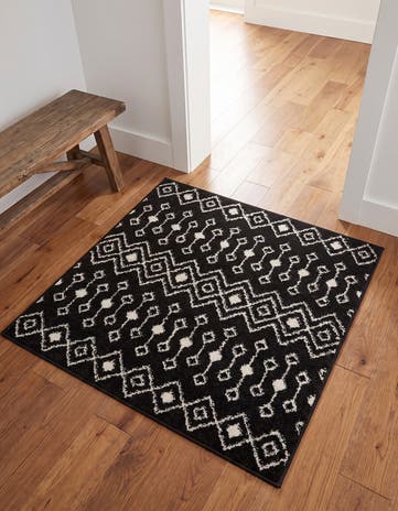 3' x 3' Moroccan Trellis Square Rug