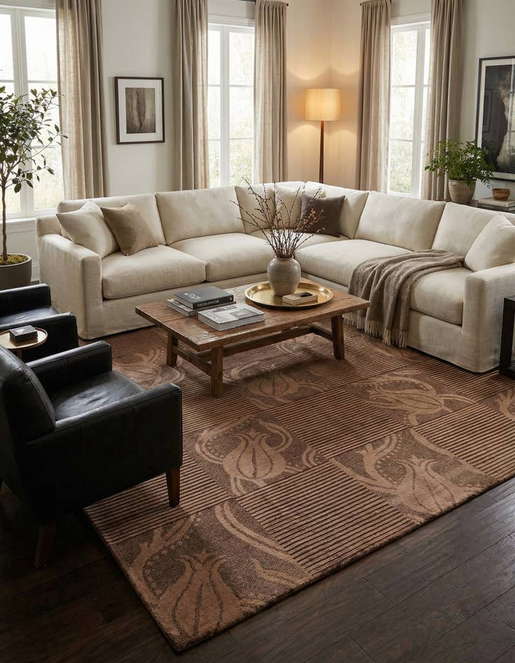 Detail image of 8' x 9' 11  Hand Knotted Darya Wool Rug