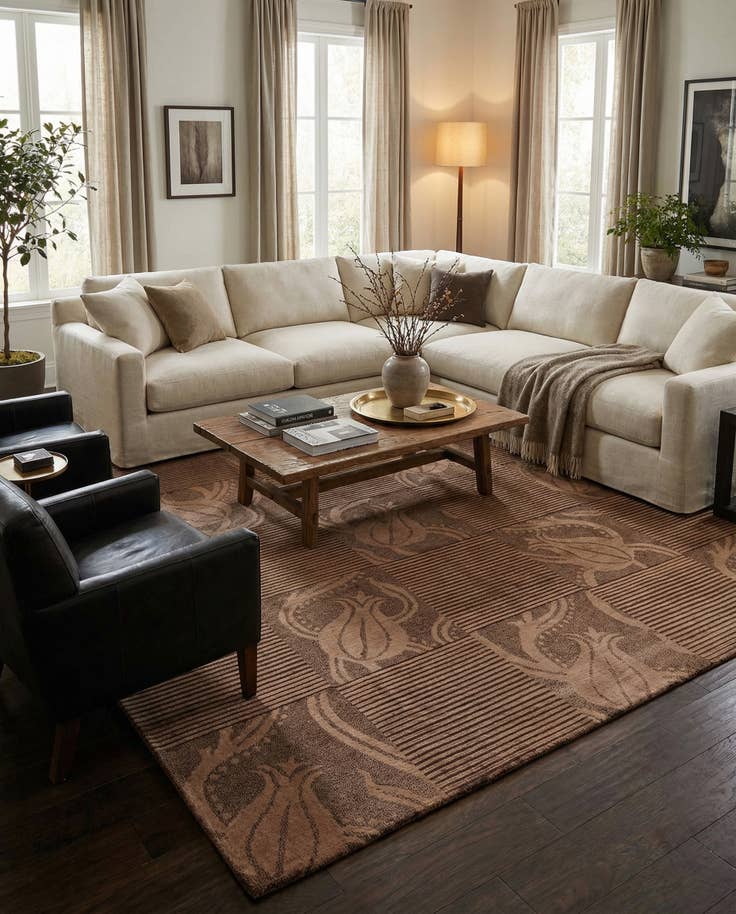 Detail image of 8' x 9' 11 Hand Knotted Darya Wool Rug