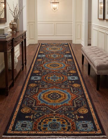 2' 9 x 9' 11 Hand Knotted Mamluk Ziegler Runner Rug