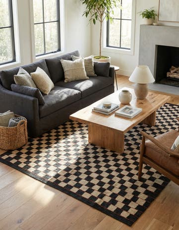 5' 8 x 7' 7 Hand Woven Kilim Modern Wool Rug