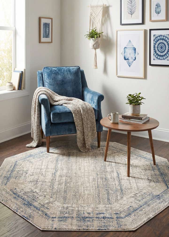 5' 3 x 5' 3 Deepa Octagon Rug