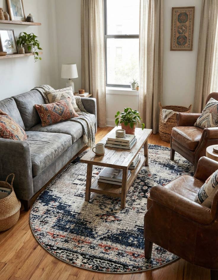 Detail image of  4' x 6' Tucson Oval Rug