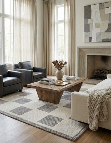 6' 6 x 9' 7 Hand Knotted Darya Wool Rug